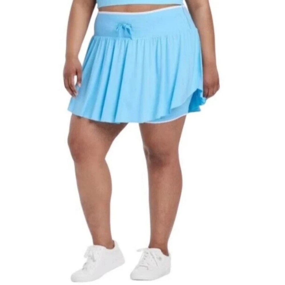 All in Motion Light Blue Skater Skirt